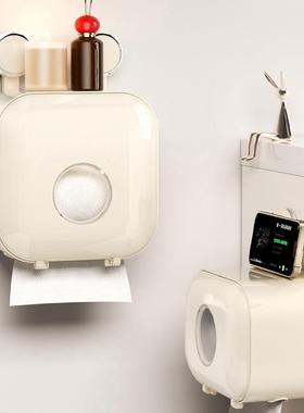 免壁挂式抽盒纸盒打孔厕纸卷纸架纳盒卫生间纸巾盒吸YM/7169Y盘厕