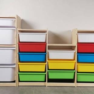 玩具收纳架家用收纳柜儿童房懒角落整理柜木制大容量家客厅置物架