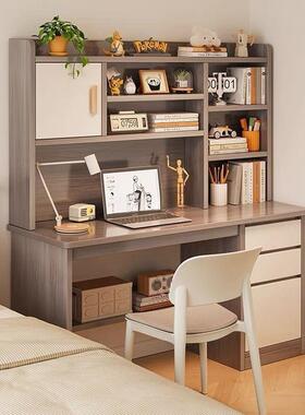 书桌书架一椅体桌子式电脑带书柜家用卧室学生学习NMW写字桌桌台