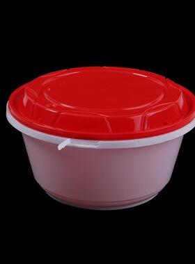 1300ml打包盒卖圆形打包盒pp打塑料外包盒OVZ方圆形形凸盖饭盒汤