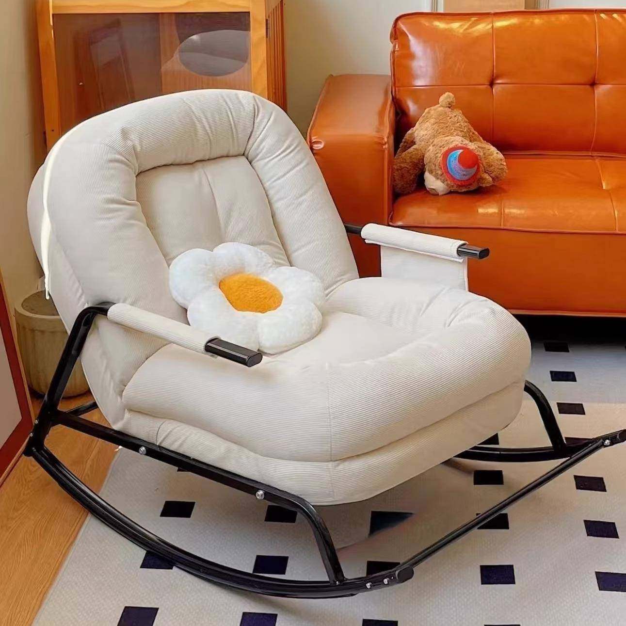 懒室人摇椅家用客可厅阳台休闲躺椅卧懒人沙发人懒人摇椅可坐躺成