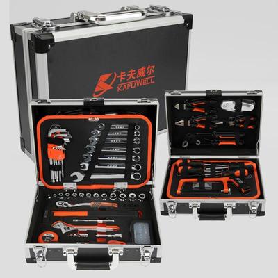 卡夫威尔汽修工具套装棘轮套扳筒手车维修专用工汽具BIS组合套装
