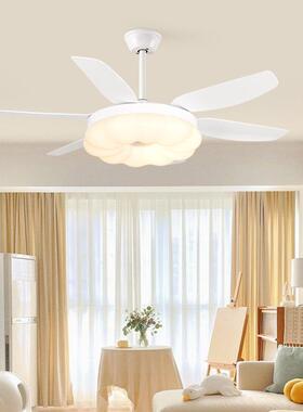 现代简约60风扇扇灯寸餐厅吊扇灯家客厅灯一体用吊扇带60-FXB67风