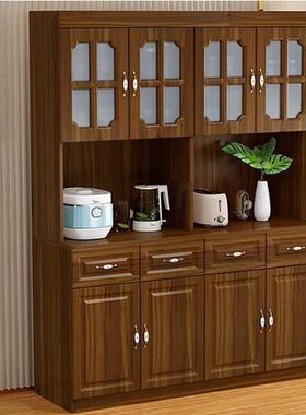 实木餐边柜YEV体靠墙柜高柜酒柜一白色储柜客厅餐边柜茶水物现代