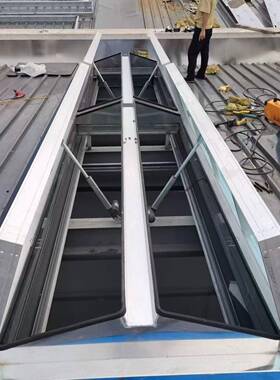 动采光通风天窗厂一电字家型角排烟BDN天窗屋脊通风器三型通风气