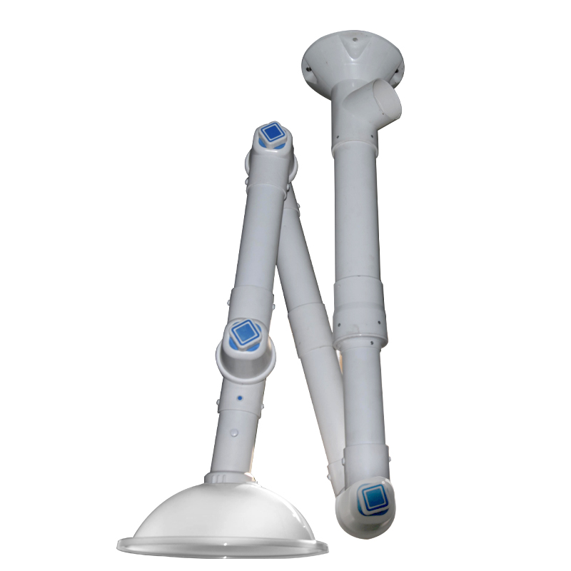 实验室万向抽气罩万象铝合金抽风排气吸风排风PP集气罩柔性吸气臂