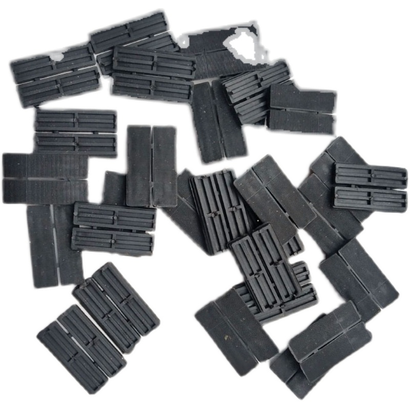 3毫米玻璃垫片二合一玻璃压紧块塑料固定件门窗断桥玻璃夹托配件