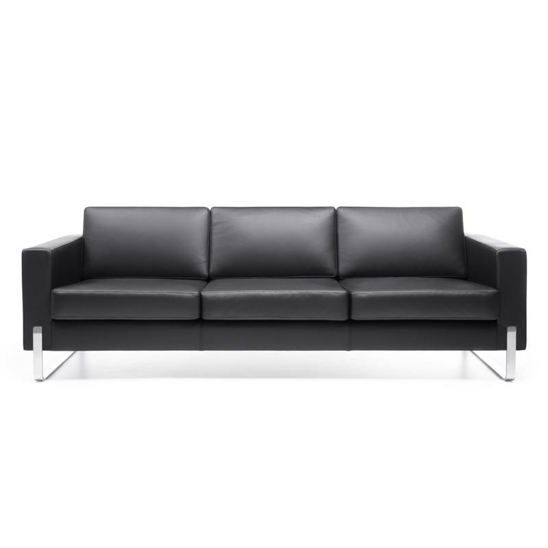 简约商务会新款客区休闲接待室三人位办公室创意沙发茶几现代