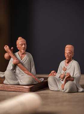 中医古代名医神医华佗李时珍陶瓷人物雕像家居桌面装饰小号摆件