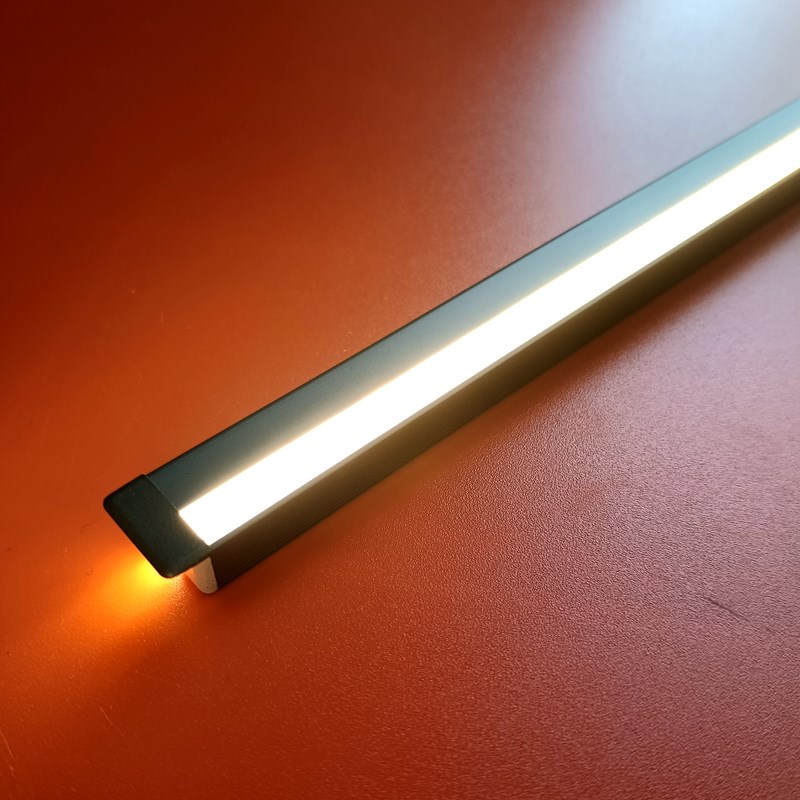 13*10mmLED线条灯45度斜发光铝合金灯条硅胶灯带开槽暗装衣柜酒柜
