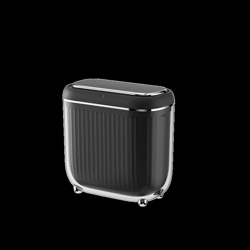 感应垃圾桶 IPX5级防水内外桶全自动卫生间夹缝带盖感应垃圾桶