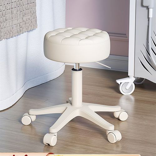 美容凳子滑轮美容院专用升降美发理发店师傅凳大工凳美甲师旋转椅