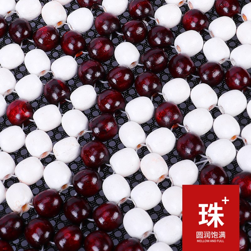 夏天汽车用司机座单个通风木珠主驾驶员凉垫靠背垫坐垫透气木珠