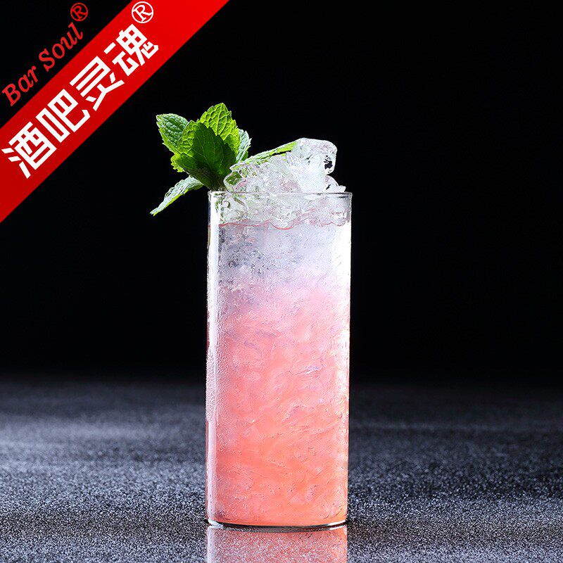 酒吧灵魂薄底长饮鸡尾酒杯柯林杯海波杯果汁牛奶杯直身啤酒杯水杯