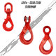 G80眼型安全钩旋转安全钩羊角自锁钩起重吊钩货钩挂钩行车吊勾