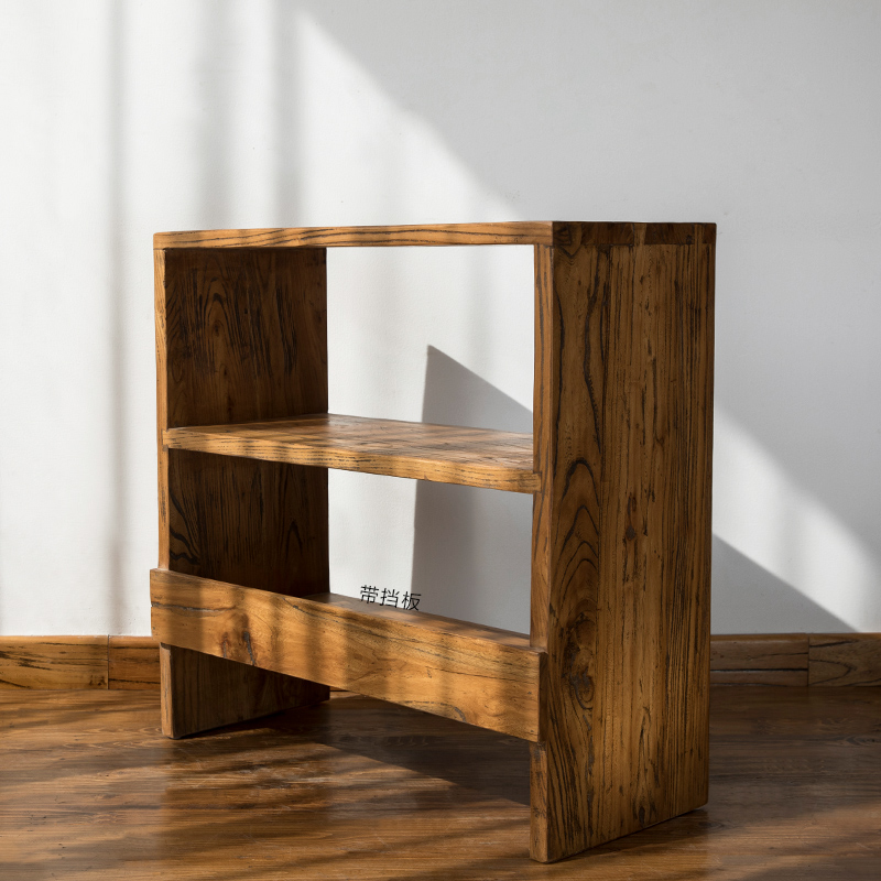 沙发边几角几全实木原木老榆木简约现代中式客厅小茶几花架床头柜