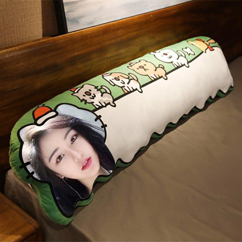 抱枕男生款睡觉夹腿学生宿舍长条枕头diy定制可印照片真人送男友