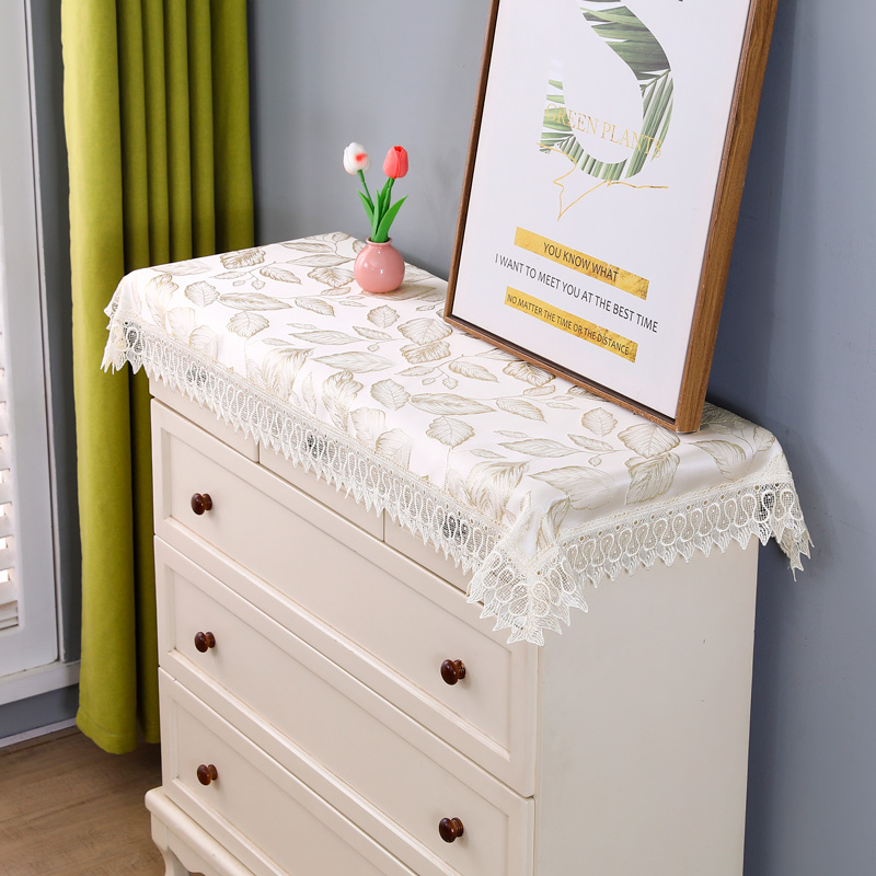 布艺桌布长方形绣花防尘盖布餐边柜鞋柜电视柜五斗柜盖巾茶几台布
