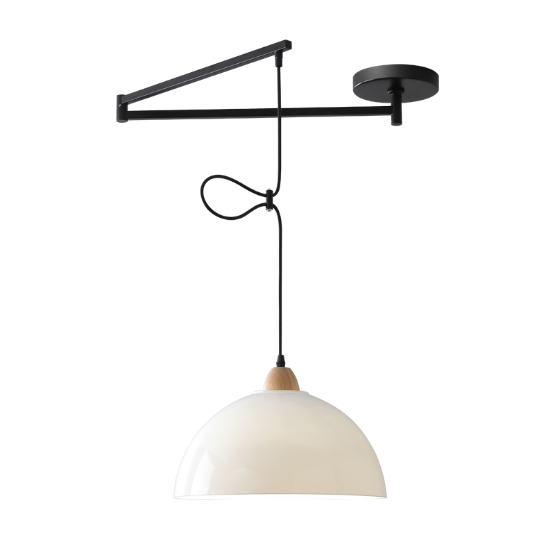 2023年新款摇臂饭厅吊灯可移位中山灯具吧台餐桌饭厅灯可移动灯具