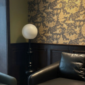 无缝定制墙布壁画中古南洋复古法式 老钱风新中卧室客厅背景墙壁纸