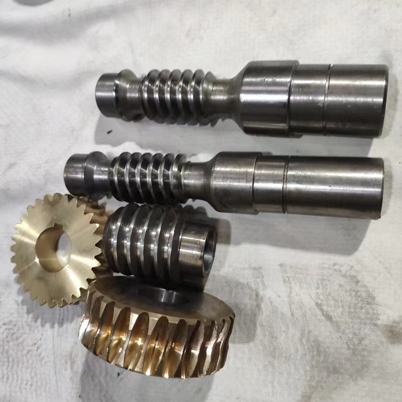 275 300B博捷机械捷泰克切管机配件涡轮铜齿轮罡正水割机丝杆夹钳