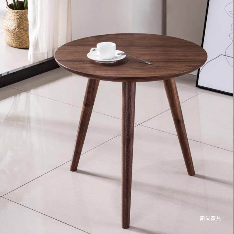 实木圆形茶几沙发边几简约客厅阳台家用小圆桌咖啡桌床头茶桌边桌,电子元器件市场,其它元器件,淘宝优惠券,粉丝福利购,淘宝优惠卷