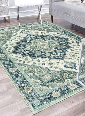 复古地毯客厅全铺tpr水洗底地毯垫沙发茶几垫子加厚短绒毛脚防滑