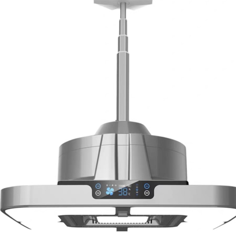 棋牌室麻将机吸烟灯升降吊灯空气净化器茶楼馆房桌抽烟排烟灯