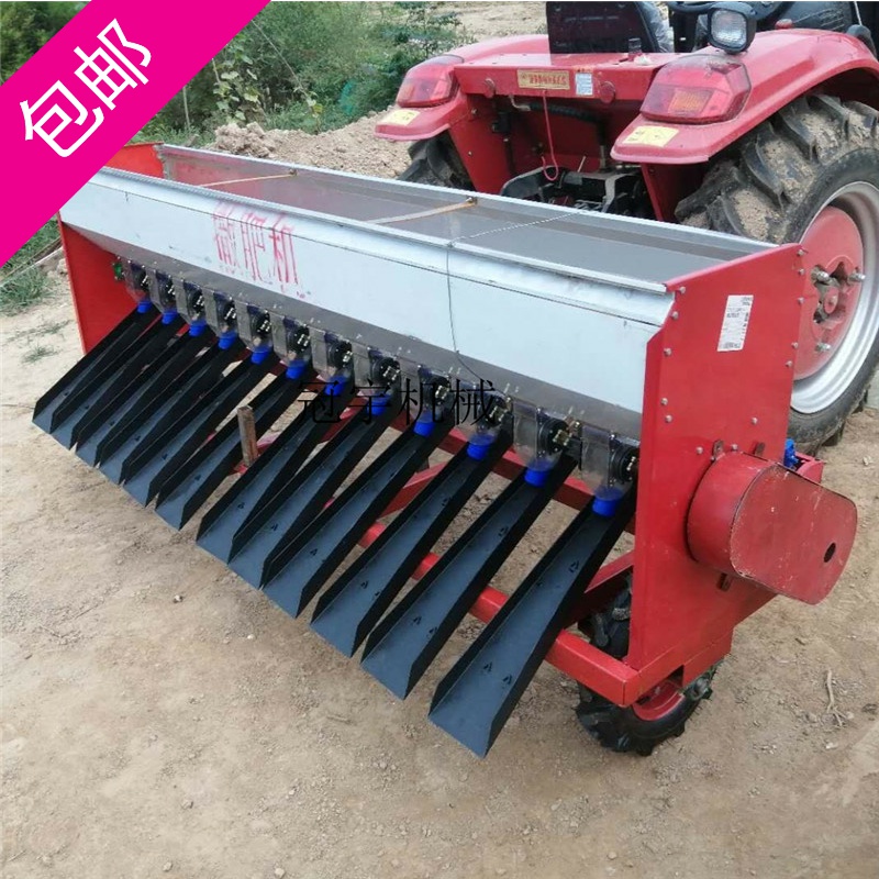 大型撒肥机械拖拉机后置牵引式加厚不锈钢撒肥机链条传动施肥器