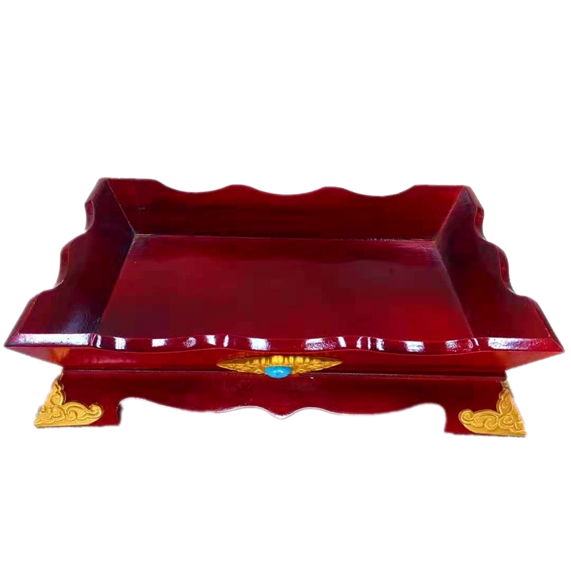 蒙古烤全羊盘手把肉盘羊腿托盘蒙古族特色餐具蒙餐专用实木餐盘