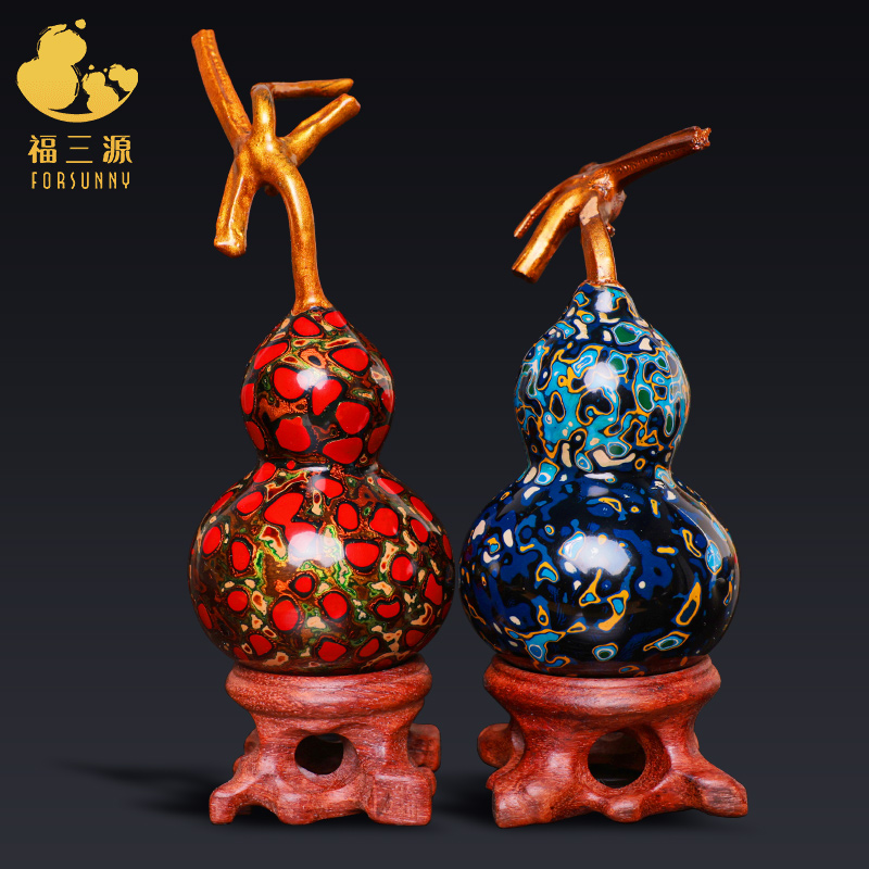 大漆葫芦精品文玩手把件高端非遗漆器手捻摆件收藏挂件天然工艺品