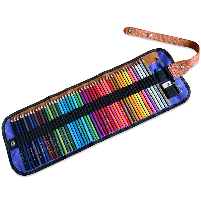 彩色铅笔小学生画画72色油性水溶性彩色铅笔8色手绘儿童绘画彩色
