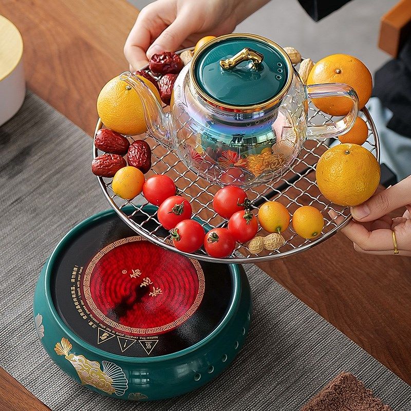 电陶炉煮茶器装家用泡茶办公室小型煮茶壶玻璃烧水茶壶蒸煮茶器