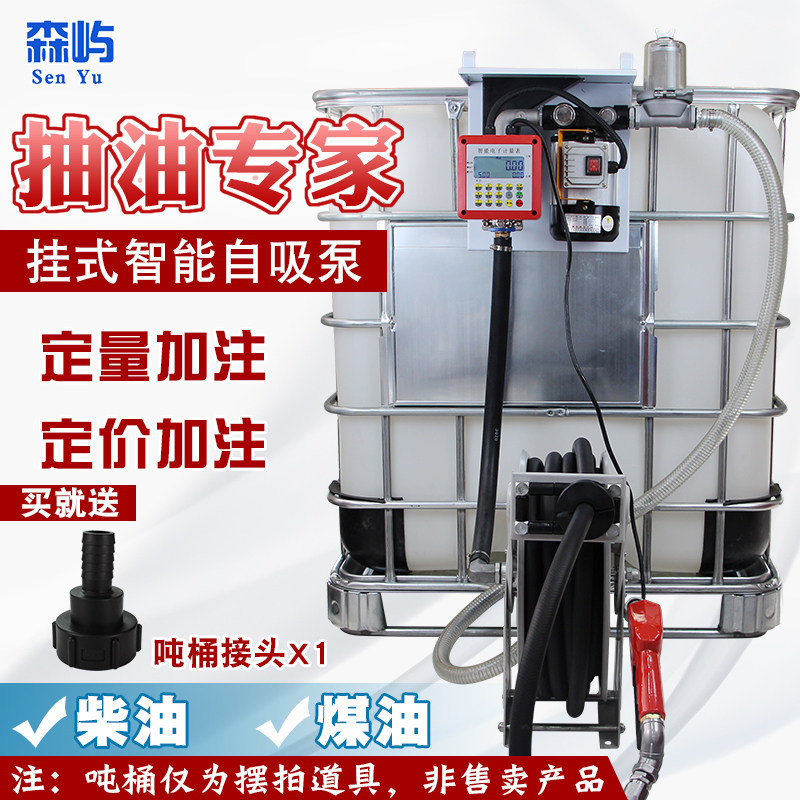 森屿挂式计量油抽泵全自动压力泵摇控电动泵柴油计量泵220V12V24V