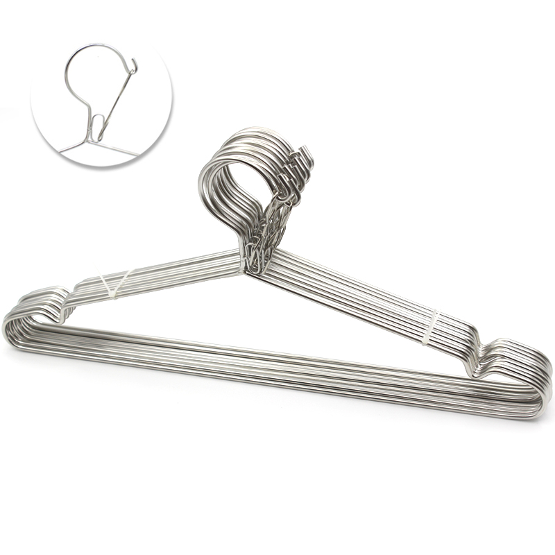 防风衣架家用晾衣架不锈钢宿舍用挂钩晒固定扣防掉卡扣室外防吹走