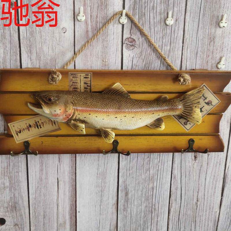 E4C【24小时发货】复古做旧壁饰酒吧餐厅墙上地中海家居装饰摆件