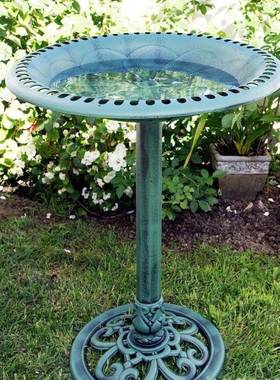 52CM直径大尺寸户外园艺鸟浴盆鸟用洗澡盆简约喂鸟器鸟喝水垒德株