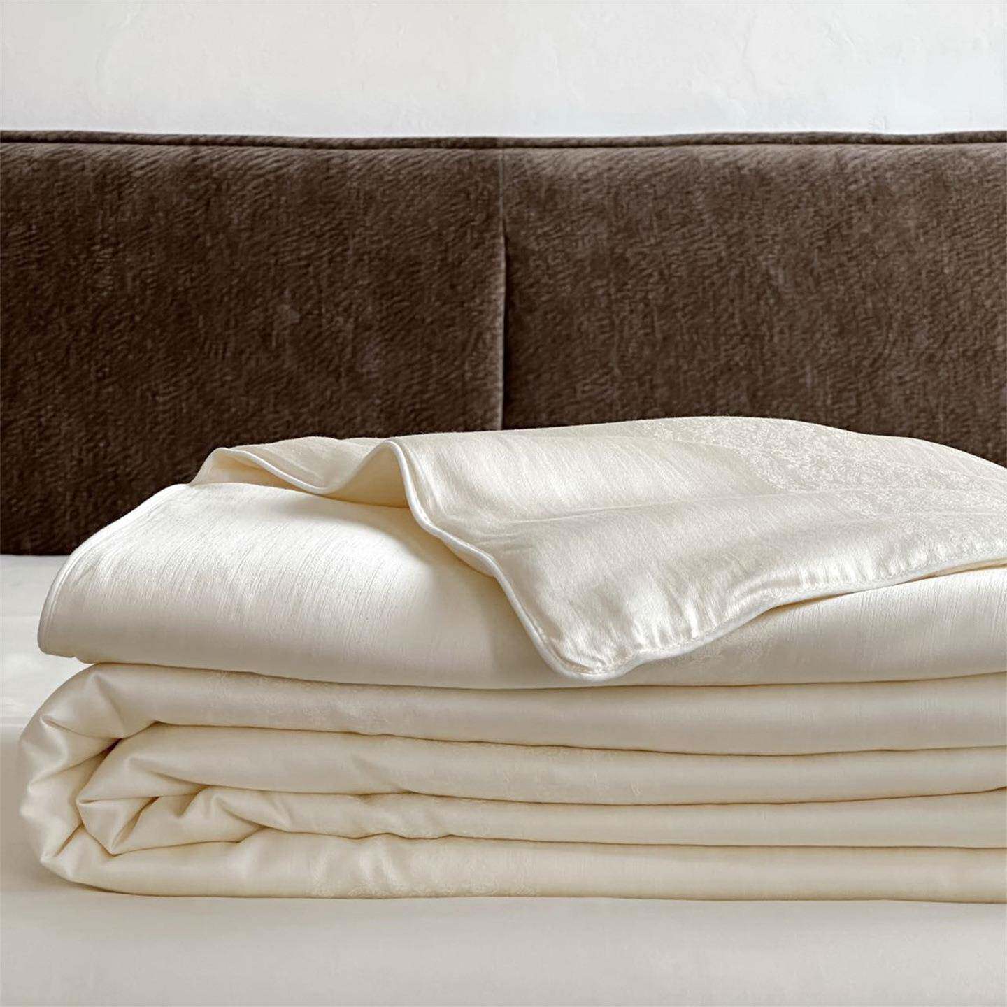 金银线提花蚕丝被 超柔丝滑凉感透气春秋被 保暖冬被被芯