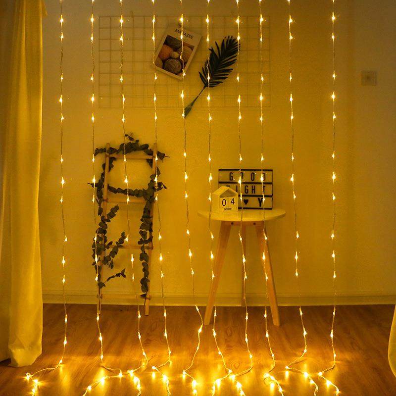 厂家led流水灯窗帘瀑布灯滴水灯新年圣诞节婚庆装饰防水亮化彩灯