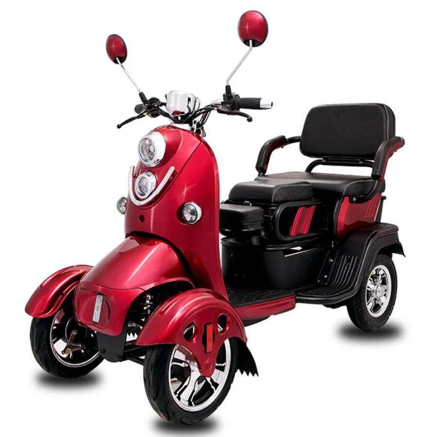 绿江南电动老年代步车残疾车休闲家用型三人小龟王三轮车四轮车电