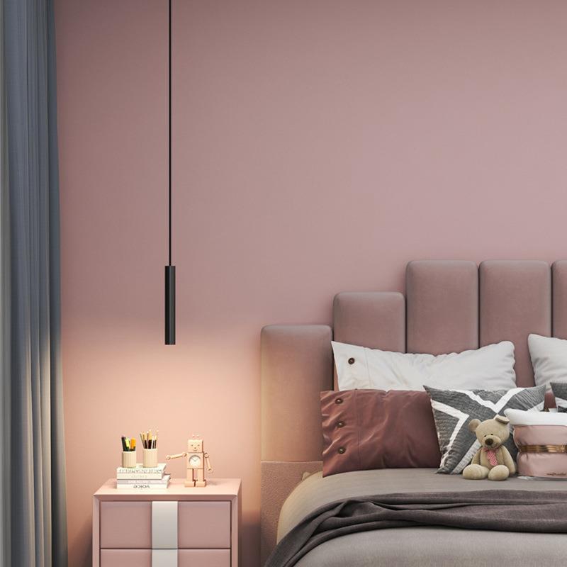 极简床头吊灯 卧室现代简约小吊线灯全铝房间餐厅吧台灯个性led灯