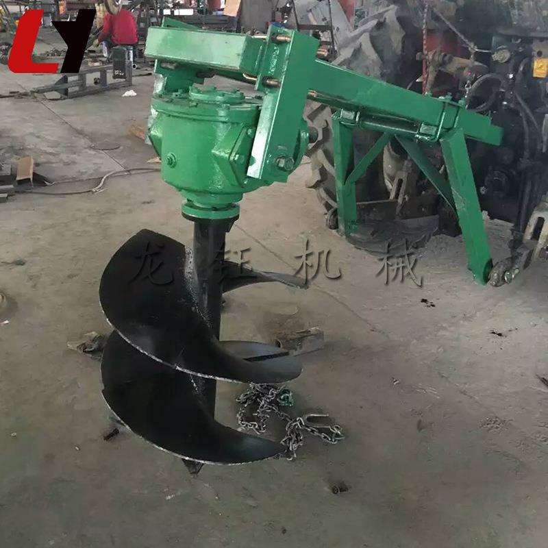 大功率后置式挖坑机 拖拉机植树机 园林植树挖坑机