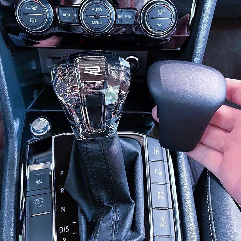 适用大众水晶档把途观L途昂X辉昂自动挡帕萨迈腾速腾CC改装排挡头