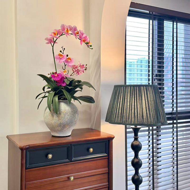 海虹景品蝴蝶兰仿真花湿感高品质盆栽摆设假花艺摆件客厅轻奢高端