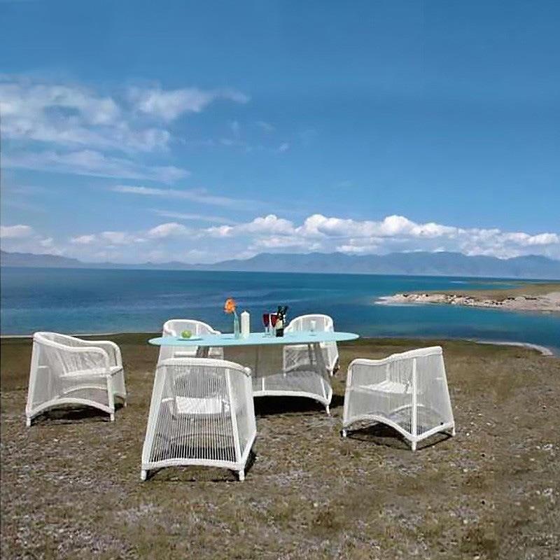 户外创意休闲阳台桌椅酒店别墅藤椅花园庭院藤编吧台椅子家具组合