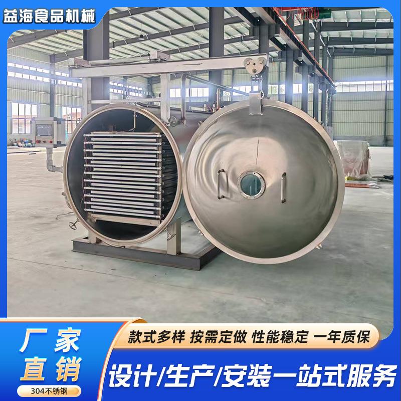 大型饼干零食调味品低温冷冻干燥机商用蔬菜水果奶粉真空冻干机