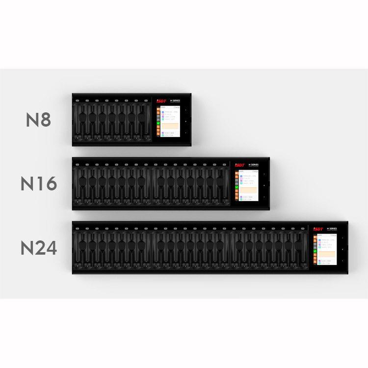 ISDT艾斯特快速充电多槽彩控触控屏 N8 N16 N24 5号7号电池充电器图片