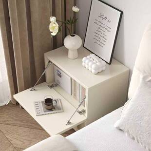 奶油风电视柜斗柜小户型简约收纳组合卡门柜小型简约中古风床头柜