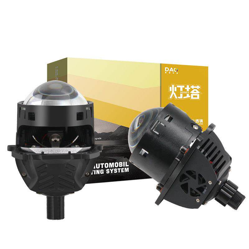 新款热卖3.0寸B3双光透镜智能大功率75W汽车LED大灯白黄超亮聚光