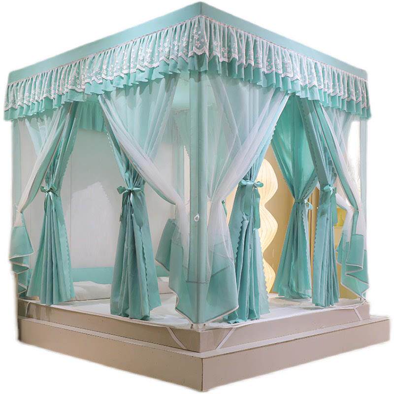 遮光床帘蒙古包蚊帐2023布儿童一体式床新款床幔围挡家用卧室防摔